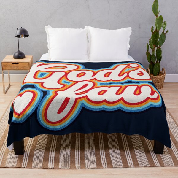Item preview, God's Fav, Colorful Retro Christian Graphic by Bossy Cat Home designed and sold by BossyCatHome.