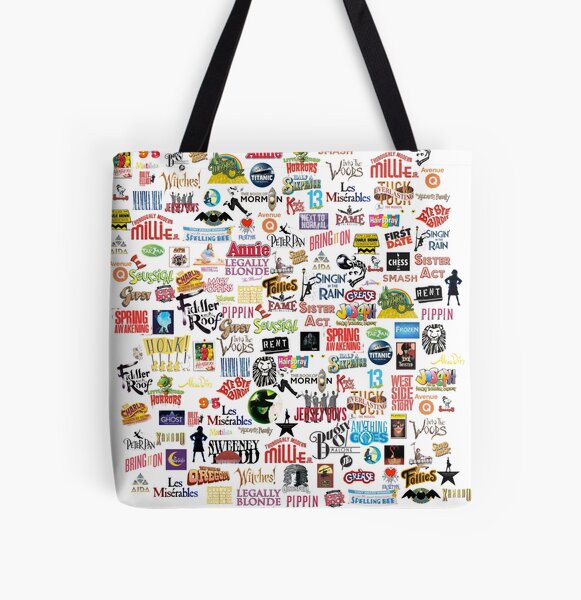 Logos musicaux Tote bag doublé
