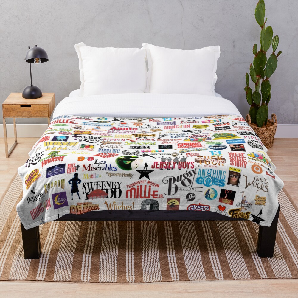Musical Logos Throw Blanket