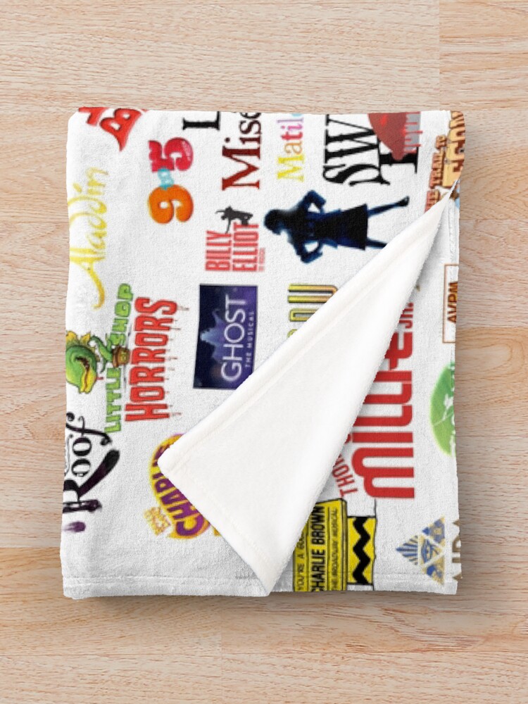 Alternate view of Musical Logos Throw Blanket