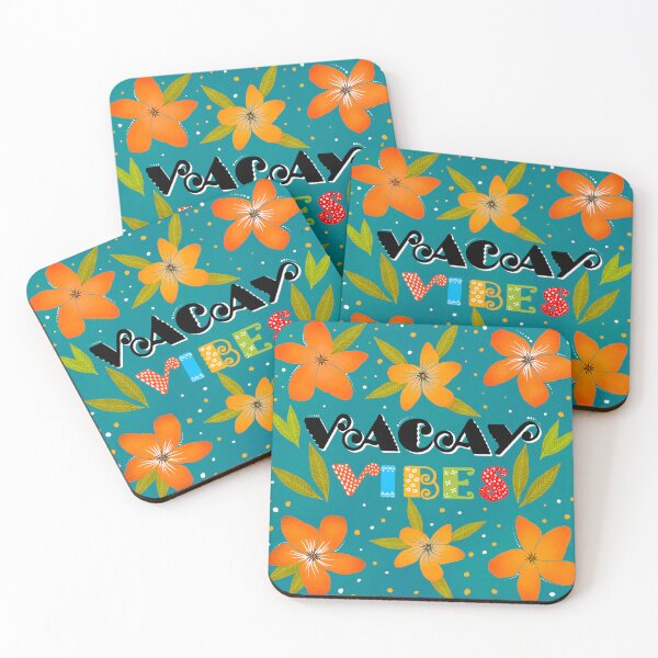 Item preview, Floral Vacay Vibes Hand-Drawn Art Print  designed and sold by BeUniqueByRomy.