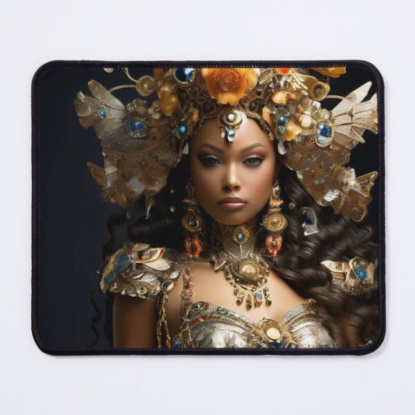 Item preview, Beautiful Fairy Queen Adorned in Gold, Flowers and Gems. designed and sold by Scarlett0777.