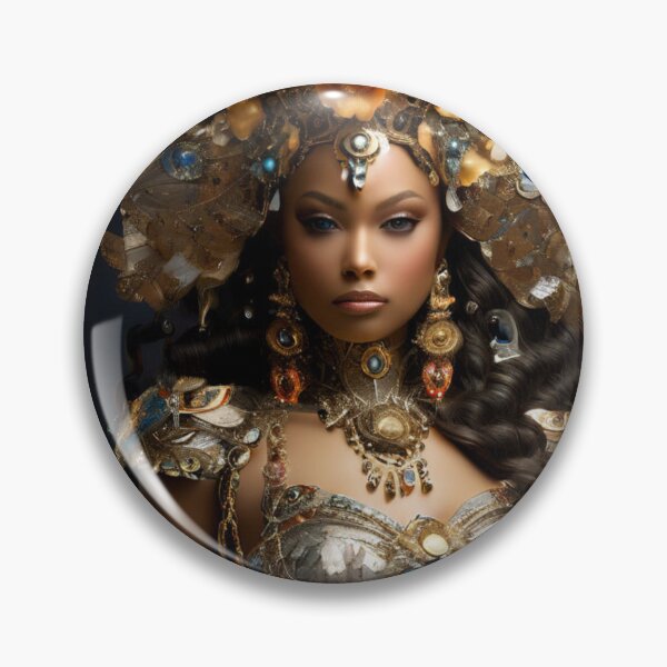 Item preview, Beautiful Fairy Queen Adorned in Gold, Flowers and Gems. designed and sold by Scarlett0777.