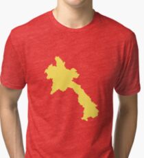 Laos Love in Lemon Tri-blend T-Shirt