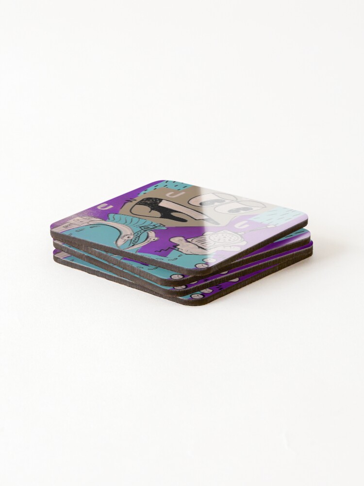 Thumbnail 4 of 5, Coasters (Set of 4), Blocknoah designed and sold by HauserHand.
