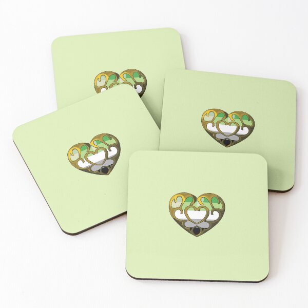 Item preview, Heart Container (Aromantic Flag) designed and sold by Kitsuneki94.