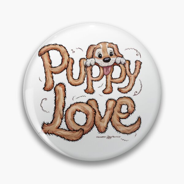 Item preview, Cute puppies dogs love lettering designed and sold by StrictlyBilliM.