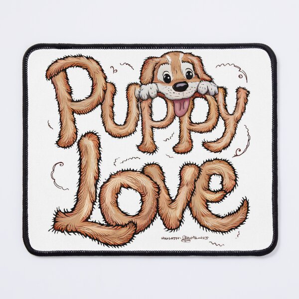 Item preview, Cute puppies dogs love lettering designed and sold by StrictlyBilliM.