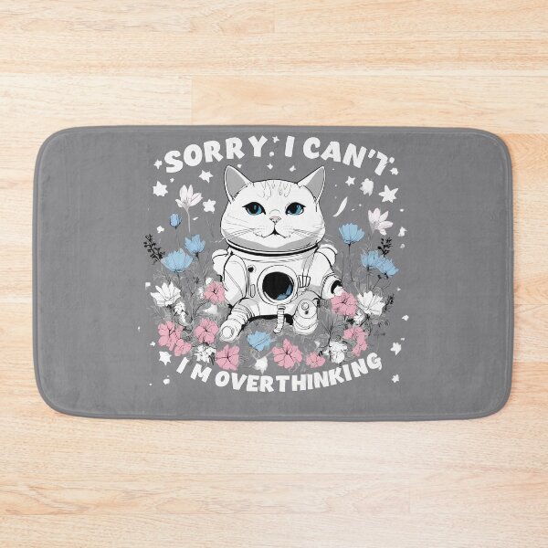 Item preview, Overthinking Ghost Cat designed and sold by @ndrys.