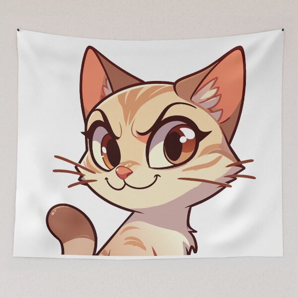 Item preview, Pensive Kitten: Adorable Feline Art designed and sold by Designowner.