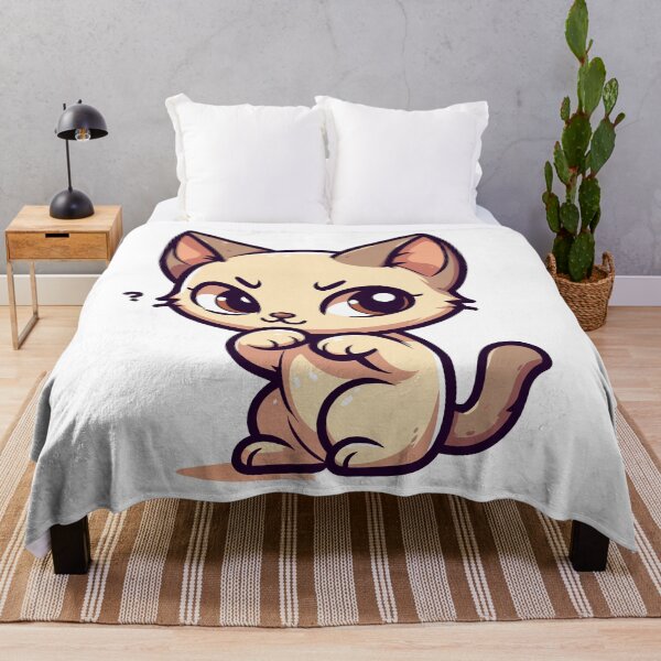 Item preview, Curious Kitty: Adorable Cartoon Cat Illustration designed and sold by Designowner.