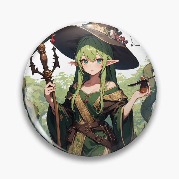 Item preview, Beautiful Elf Anime Girl, The Mushroom Witch designed and sold by iloveanimechibi.