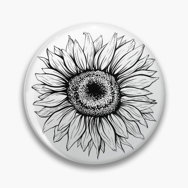Item preview, Sunflower, black and white sunflower designed and sold by ranchgirl33.