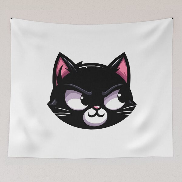 Item preview, Sassy Black Cat: Cartoon Feline Attitude designed and sold by Designowner.