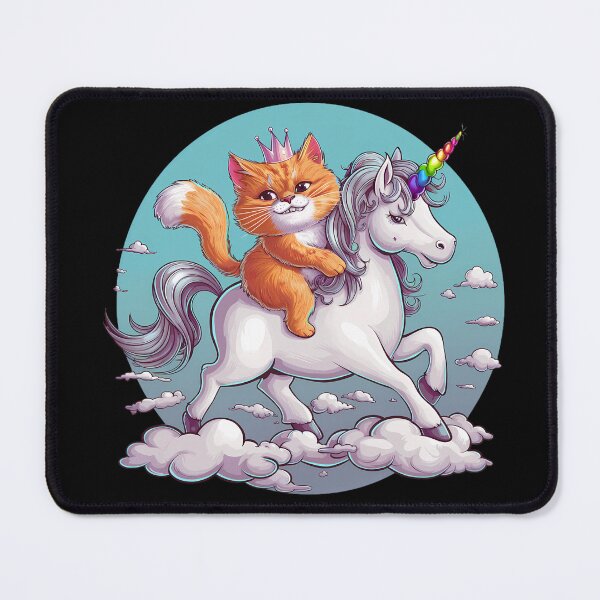 Item preview, Cat Riding A Unicorn Shirt designed and sold by PeelZinc.