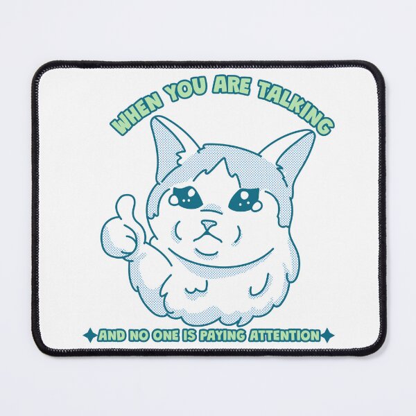 Item preview, Relatable Introvert Cat Design, Crying Cat relatable designed and sold by ThreadmyCanvas.