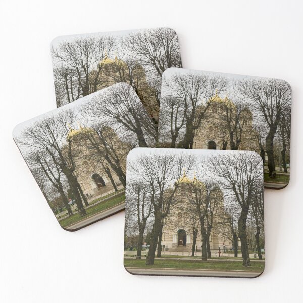 Item preview, Black trees and  Nativity Of Christ Cathedral. Riga 2024 designed and sold by Jouko Lehto Photography.