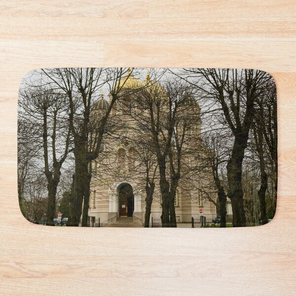 Item preview, Black trees and  Nativity Of Christ Cathedral. Riga 2024 designed and sold by Jouko Lehto Photography.
