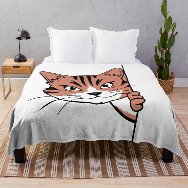 Item preview, Peeking Tabby Cat: Whimsical Feline Illustration designed and sold by Designowner.