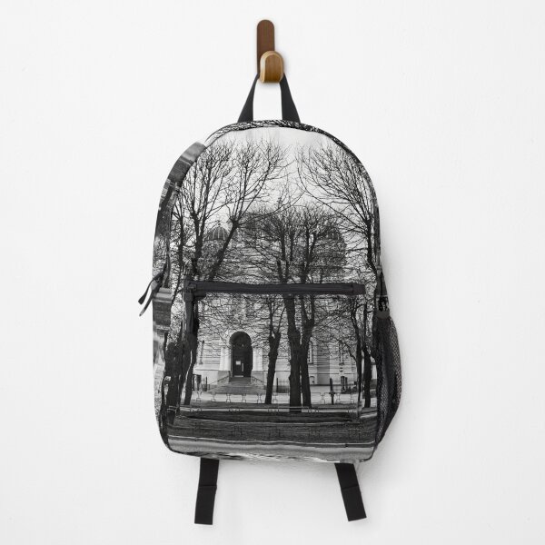Item preview, Black trees and Nativity Of Christ Cathedral. Riga 2024 bw designed and sold by Jouko Lehto Photography.