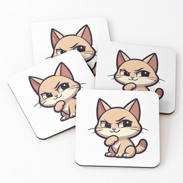 Item preview, Feisty Feline: Cute Cartoon Cat Design designed and sold by Designowner.