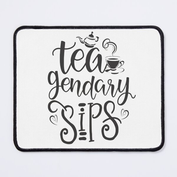 Item preview, Tea-gendary Sips: Minimalist Tea Set Design with Playful Typography I Tea Collection by HahaHandlesHub designed and sold by HahaHandlesHub.