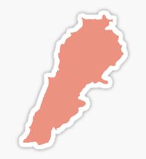 Lebanon Love in Peach Sticker