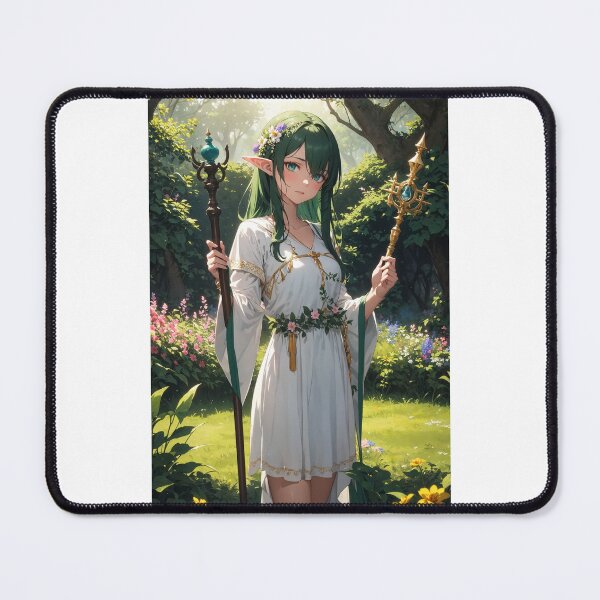 Item preview, Beautiful Elf Anime Girl, The Nature Priestess designed and sold by iloveanimechibi.