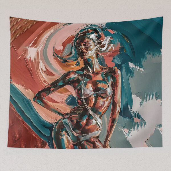 Item preview, Expressive Abstract Art: Bold Brushstrokes of Female Figures designed and sold by MarinaFila.