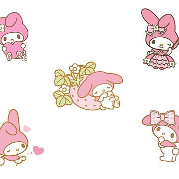 Vorschaubild zum Design Süßes ästhetisches My Melody-Stickerpaket von vllxllx