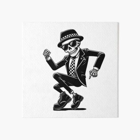Artikel-Vorschau von Tanzendes Skelett, designt und verkauft von Berlin Ska Club.
