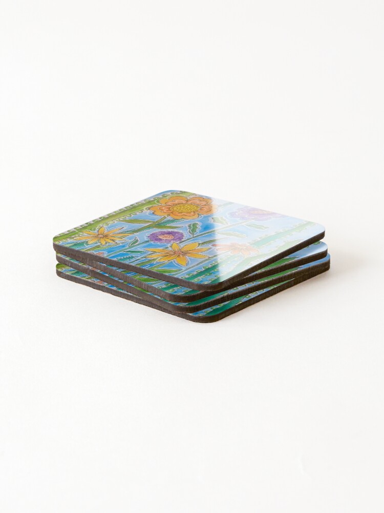 Thumbnail 4 of 5, Coasters (Set of 4), Springtime designed and sold by What-ART.