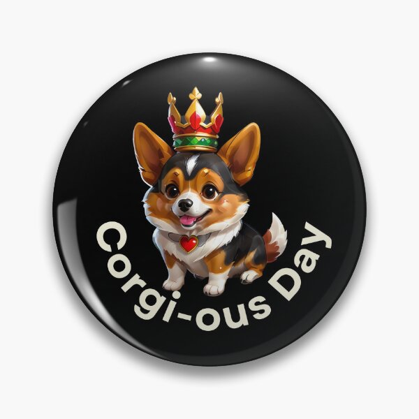Item preview, Corgi-ous Day: Where Royalty Meets Playfulness designed and sold by ArchVibe.