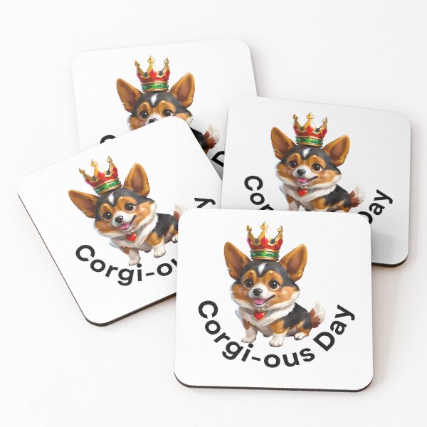 Item preview, Corgi-ous Day: Where Royalty Meets Playfulness designed and sold by ArchVibe.