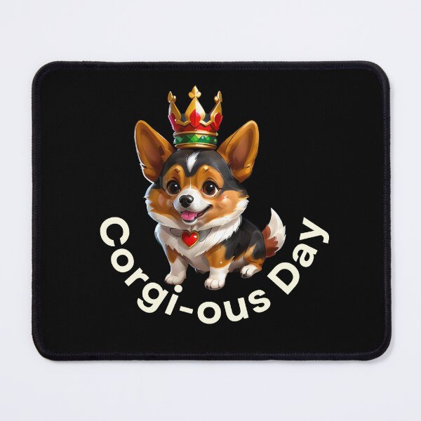 Item preview, Corgi-ous Day: Where Royalty Meets Playfulness designed and sold by ArchVibe.