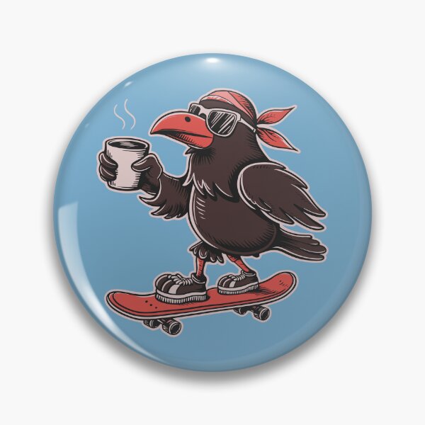 Item preview, Cawfee Crow Skateboarding designed and sold by NosandEdgy.