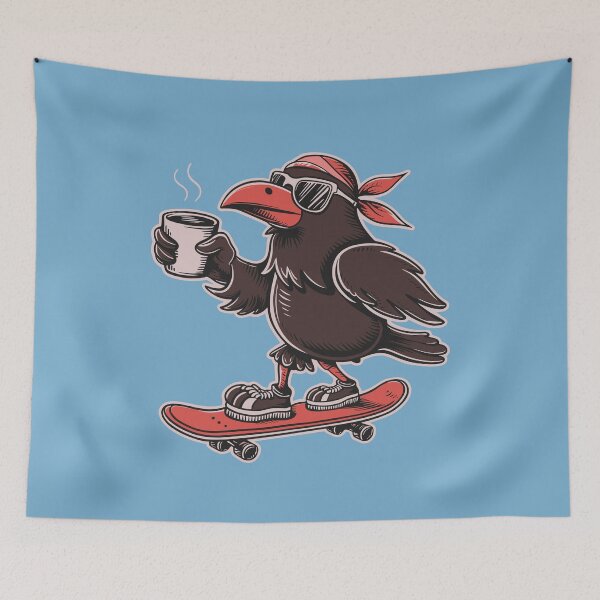 Item preview, Cawfee Crow Skateboarding designed and sold by NosandEdgy.