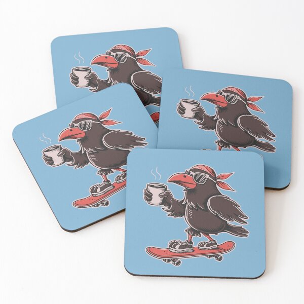 Item preview, Cawfee Crow Skateboarding designed and sold by NosandEdgy.