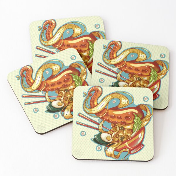 Item preview, Bowl of Ramen Noodles with a tentacle  designed and sold by Miska-art.