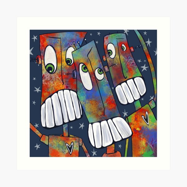 Robots at Twilight Art Print