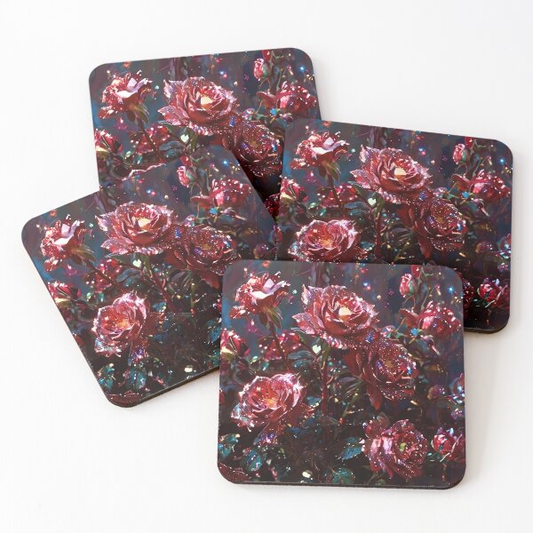 Item preview, Beautiful Burgundy Red Pattern - Moonlit Blooms designed and sold by Creative.Shop.