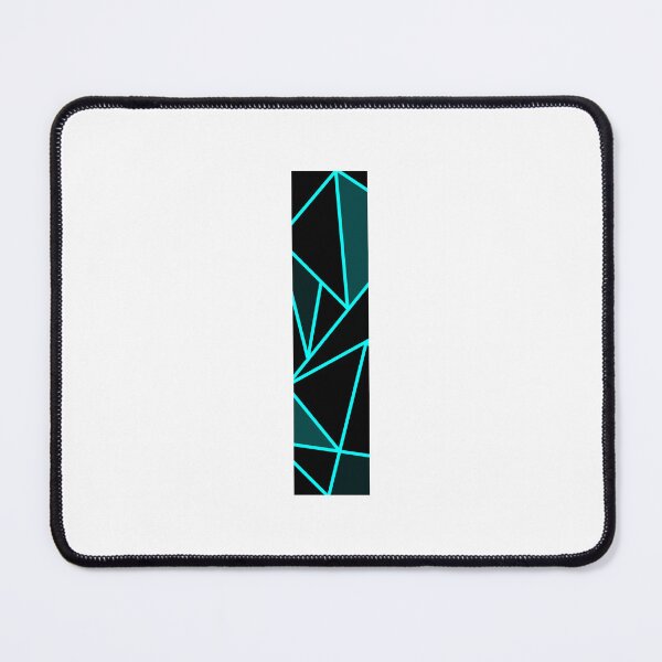 Item preview, Monogram I With Neon Blue Abstract Lines designed and sold by Coffee Lifestyle.