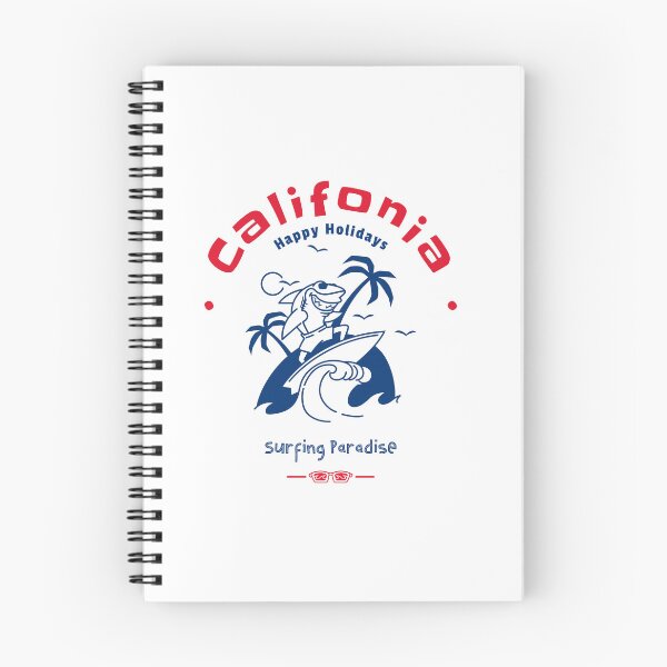 Item preview, California happy holidays surfing paradise - Summer Getaway Graphic Tee - Relax - Beach - USA designed and sold by DeCodeArtShop.