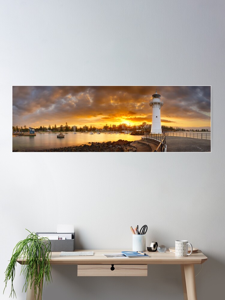 Thumbnail 2 of 3, Poster, Wollongong Breakwater Lighthouse, New South Wales, Australia designed and sold by Chockstone.