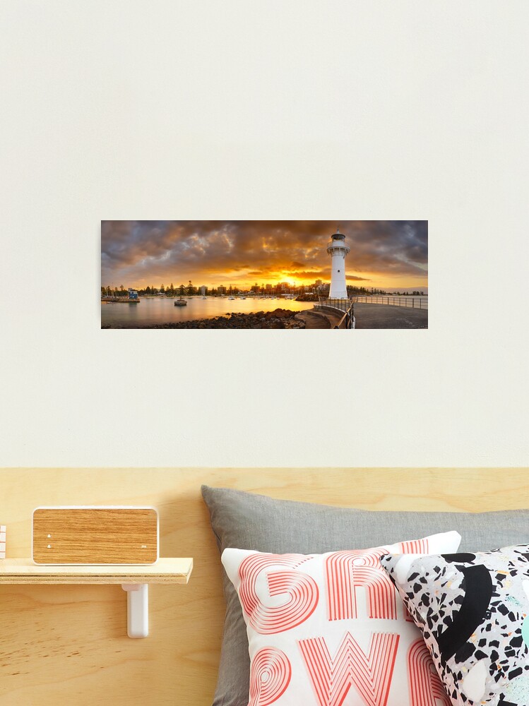 Thumbnail 2 of 3, Photographic Print, Wollongong Breakwater Lighthouse, New South Wales, Australia designed and sold by Chockstone.