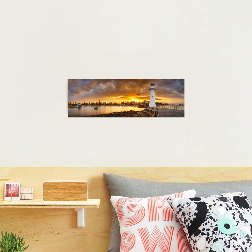 Wollongong Breakwater Lighthouse, New South Wales, Australia Photographic Print