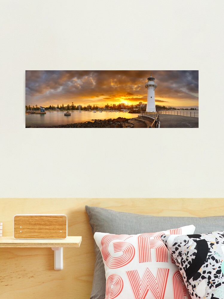 Thumbnail 2 of 3, Photographic Print, Wollongong Breakwater Lighthouse, New South Wales, Australia designed and sold by Chockstone.