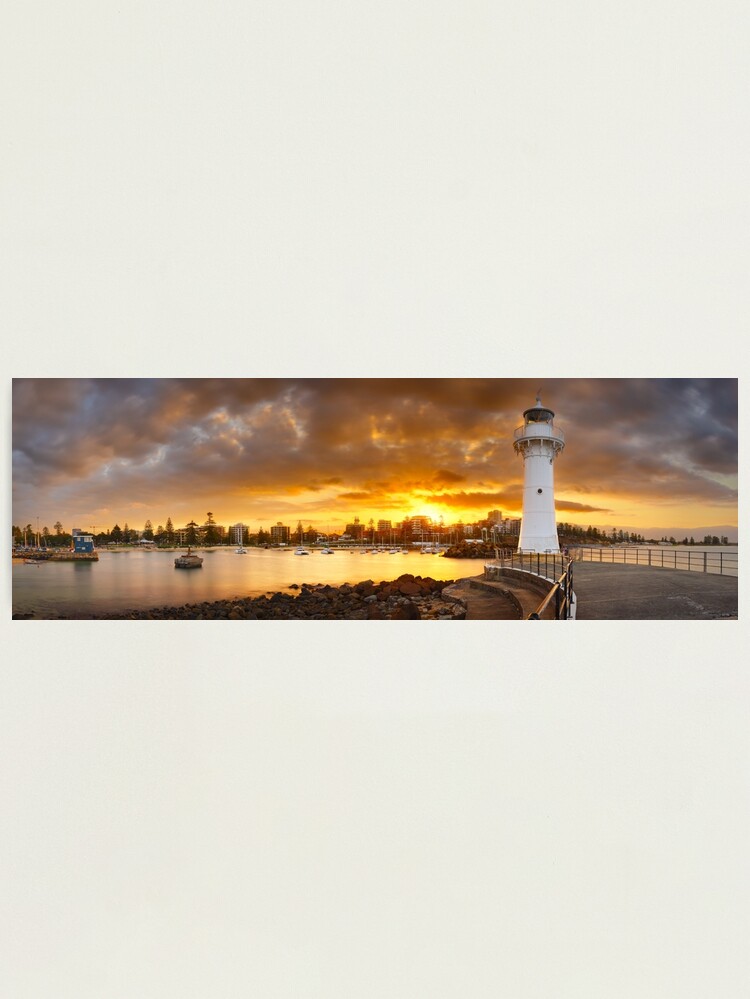 Alternate view of Wollongong Breakwater Lighthouse, New South Wales, Australia Photographic Print