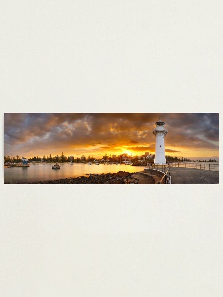 Thumbnail 1 of 3, Photographic Print, Wollongong Breakwater Lighthouse, New South Wales, Australia designed and sold by Chockstone.