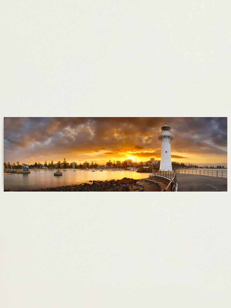 Thumbnail 1 of 3, Photographic Print, Wollongong Breakwater Lighthouse, New South Wales, Australia designed and sold by Chockstone.